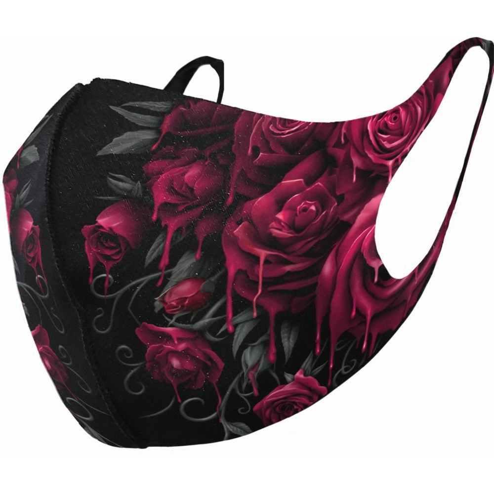 Spiral - BLOOD ROSE Face mask - Face mask - Black